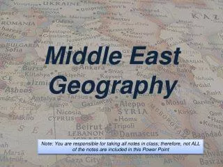 Middle East Geography