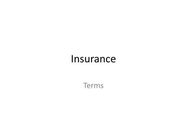 insurance