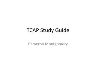 TCAP Study Guide