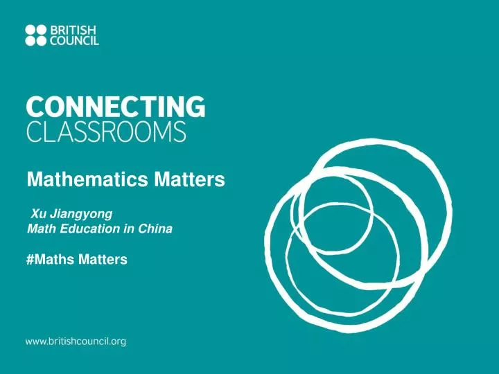 mathematics matters xu jiangyong math education in china maths matters