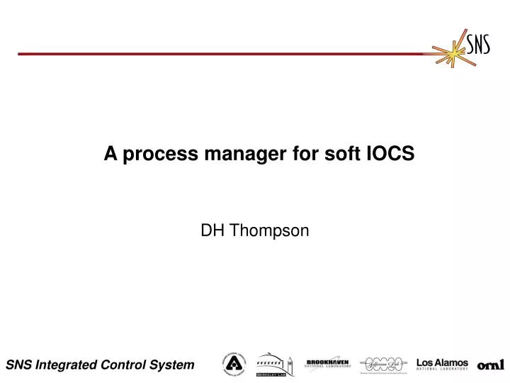 a process manager for soft iocs