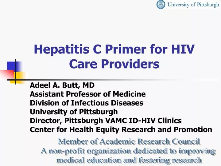 hepatitis c primer for hiv care providers