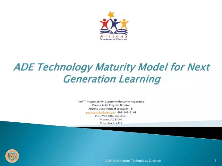 ade technology maturity model for next generation learning