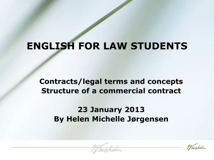 english for law students