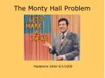 The Monty Hall Problem - slide 1