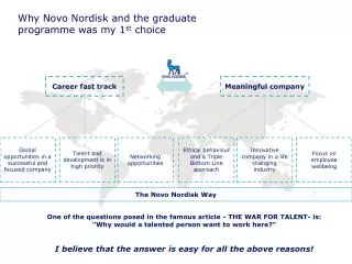 Why Novo Nordisk and the graduate programme was my 1 st choice