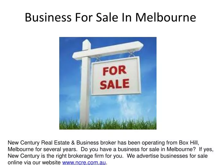 business for sale in melbourne
