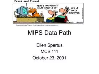 MIPS Data Path