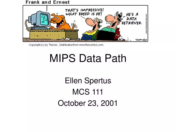 mips data path