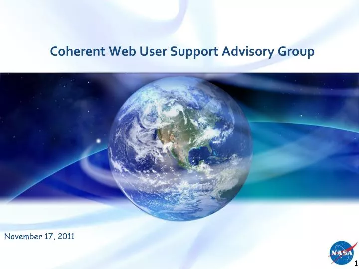 coherent web user support advisory group