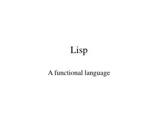 Lisp