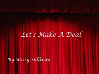 let s make a deal