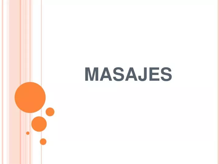 masajes