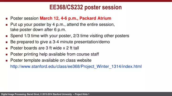 ee368 cs232 poster session