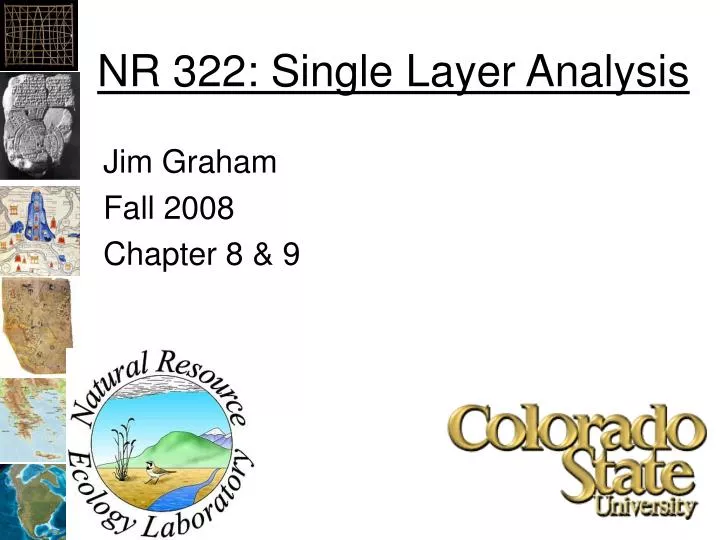 nr 322 single layer analysis