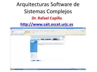 arquitecturas software de sistemas complejos