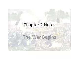 Chapter 2 Notes