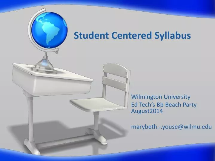 student centered syllabus