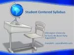 Creating an Effective Student-Centered Syllabus at Wilmington University - slide 1