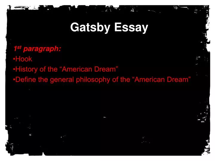 gatsby essay