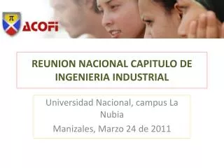 reunion nacional capitulo de ingenieria industrial