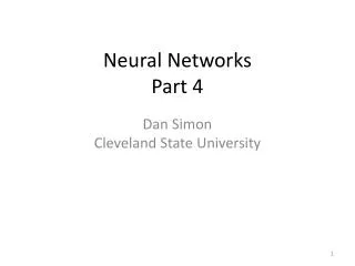 Neural Networks Part 4