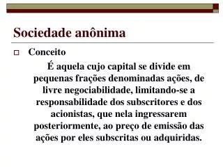 sociedade an nima