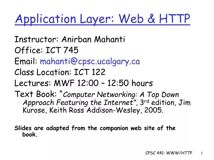 application layer web http