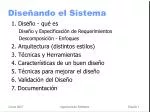 Diseñando el Sistema - slide 1