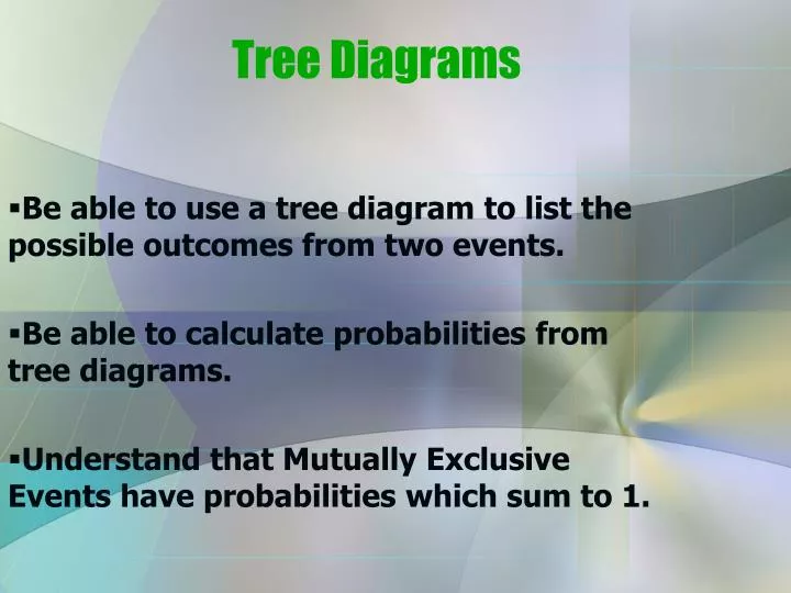tree diagrams