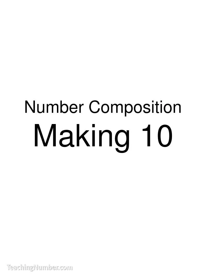 number composition making 10