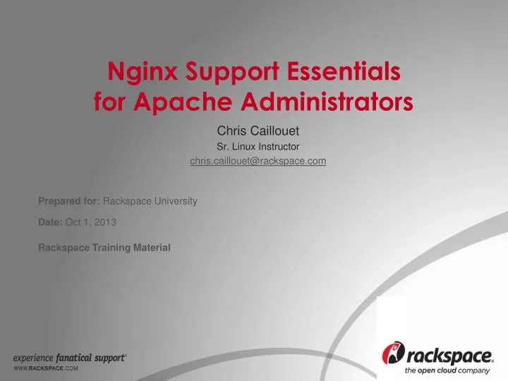 nginx support essentials for apache administrators