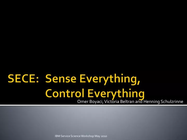 sece sense everything control everything