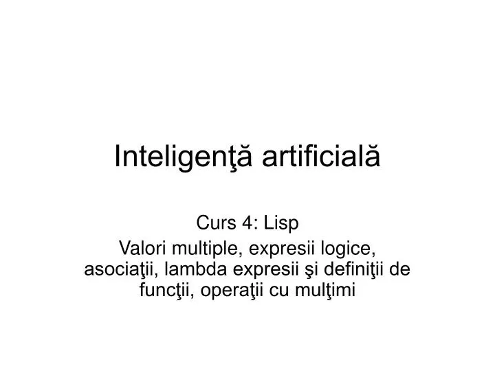 inteligen artificial