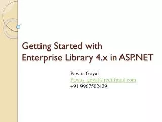 Getting Started with Enterprise Library 4.x in ASP.NET