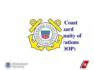 U. S. Coast Guard Continuity of Operations (COOP)