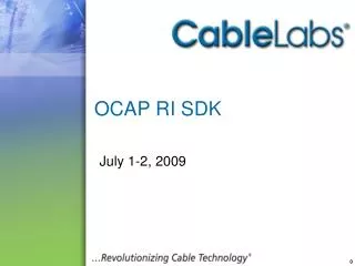 OCAP RI SDK