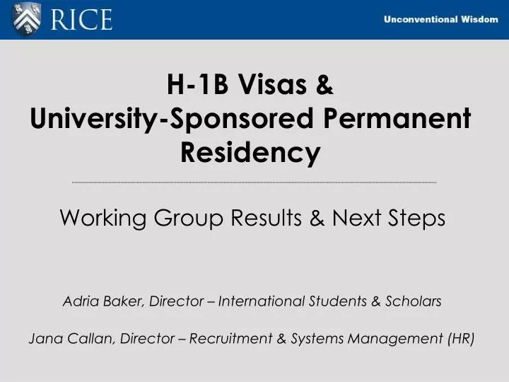 h 1b visas university sponsored permanent residency