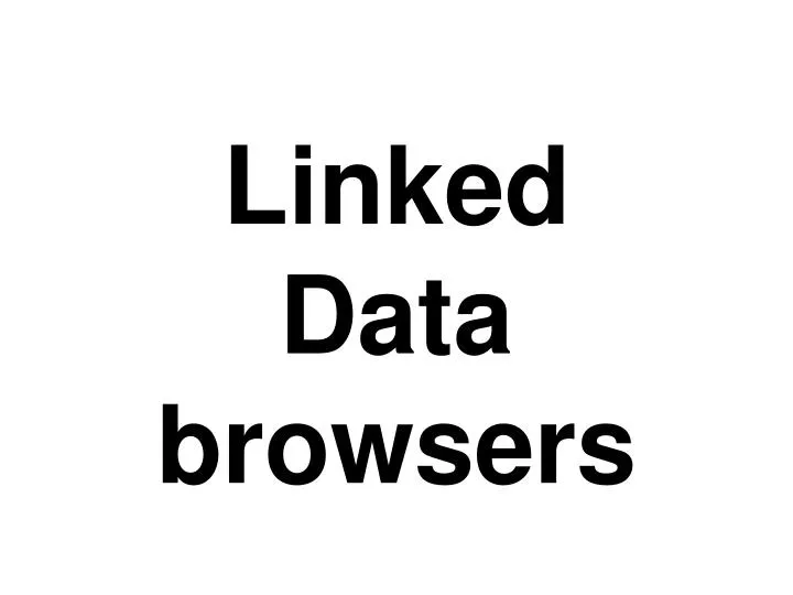 linked data browsers
