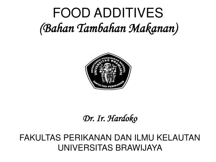 food additives bahan tambahan makanan