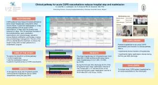 Clinical pathway for acute COPD exacerbations reduces hospital stay and readmission