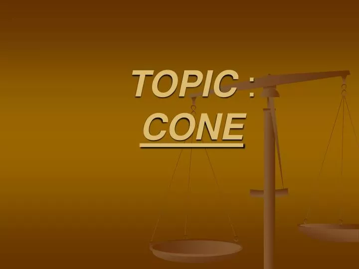 topic cone