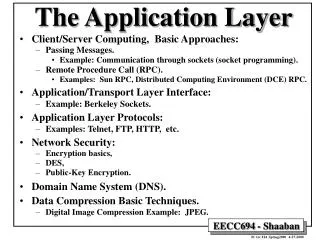 The Application Layer