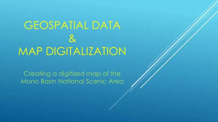 geospatial data map digitalization