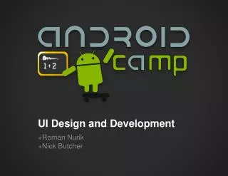UI Design and Development