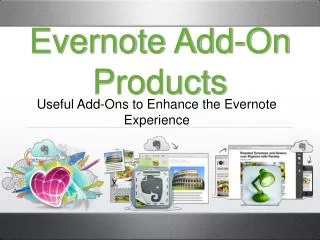 Evernote Add-On Products