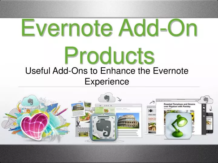 evernote add on products
