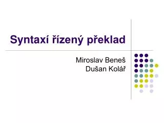 syntax zen p eklad