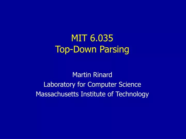martin rinard laboratory for computer science massachusetts institute of technology