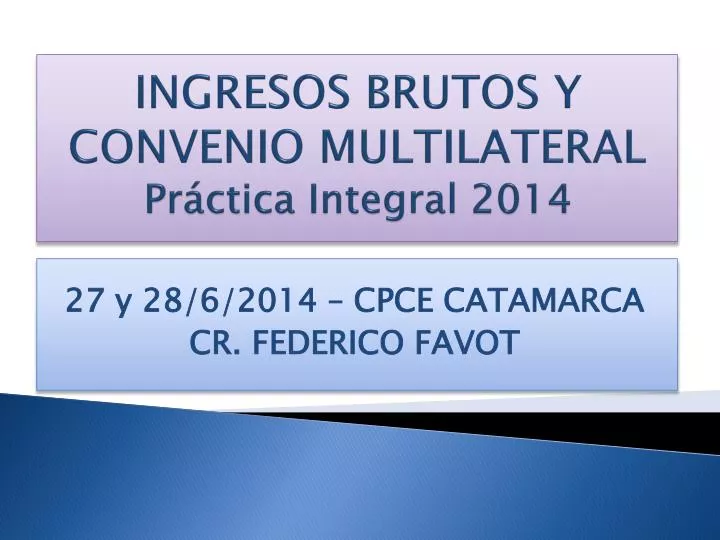 ingresos brutos y convenio multilateral p r ctica i ntegral 2014